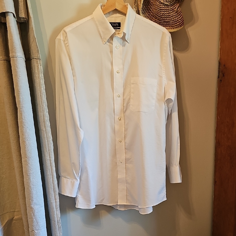 Chaps Classic White Dress Shirt